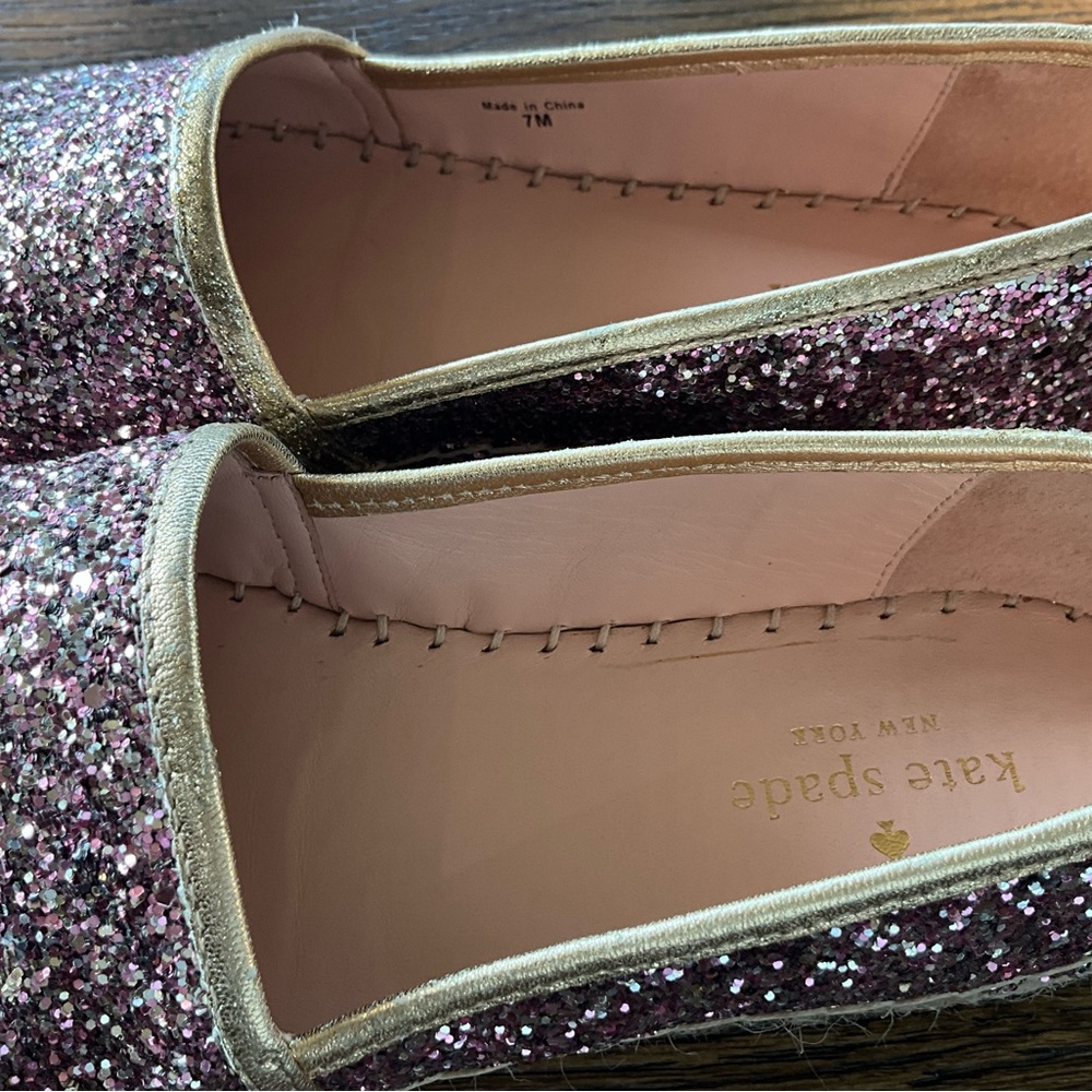 Price Drop 🎉Kate Spade Glitter Espadrille’s - Picture 8 of 9